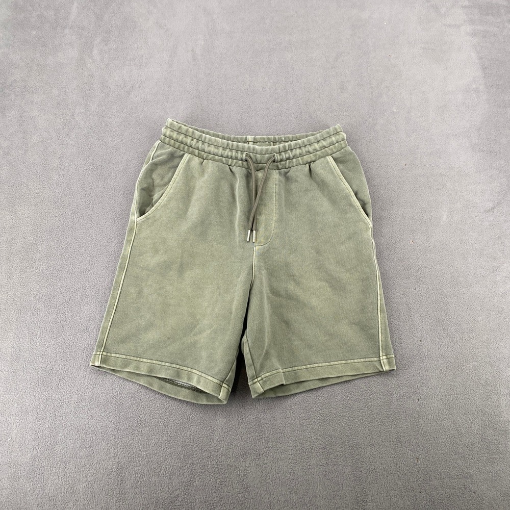 Original Use Mens XS Green Faded Sweat Shorts Elastic Drawstring Waist Lounge
